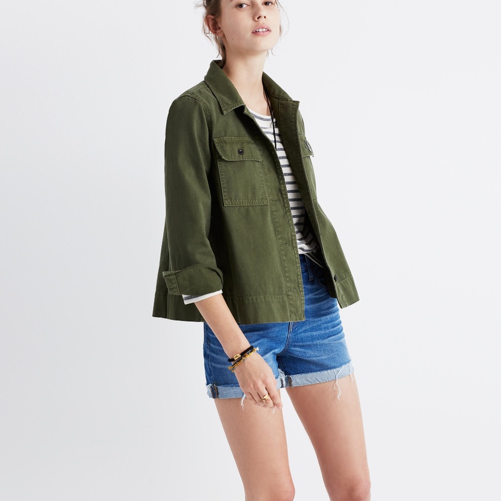 Madewell Northward Cropped Army Jacket